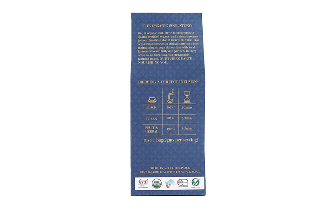 Organic Soul Black Masala Tea    Box  36 grams